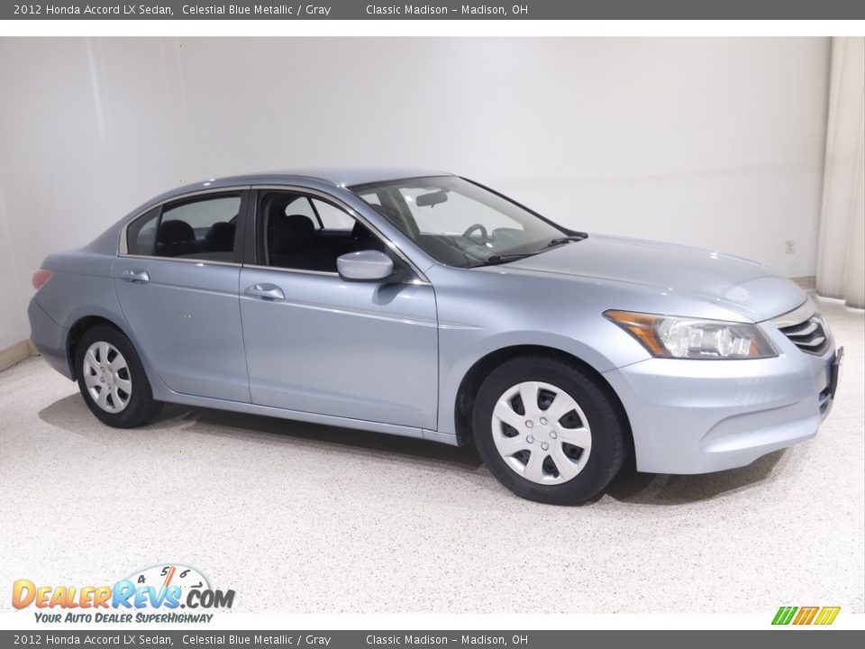 2012 Honda Accord LX Sedan Celestial Blue Metallic / Gray Photo #1