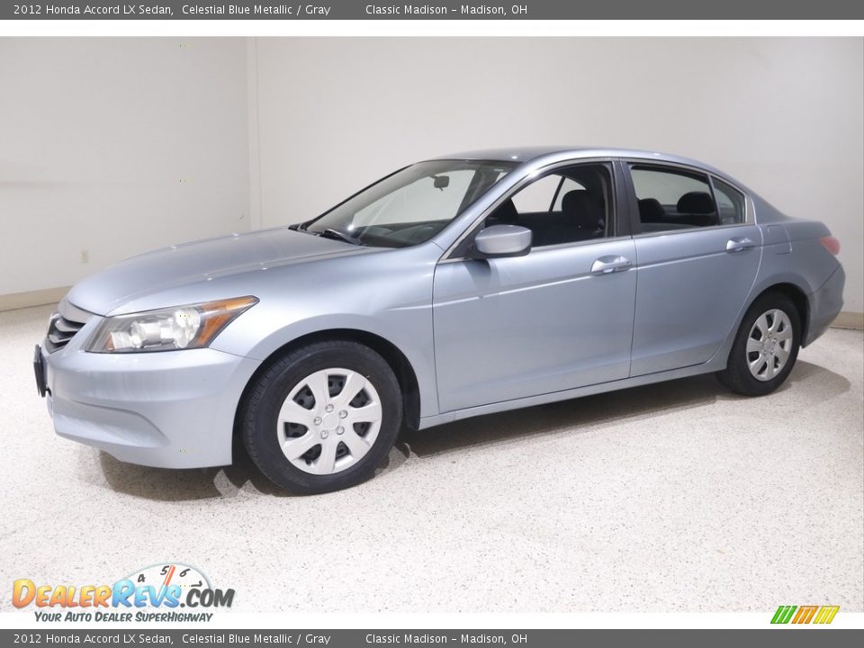 2012 Honda Accord LX Sedan Celestial Blue Metallic / Gray Photo #3