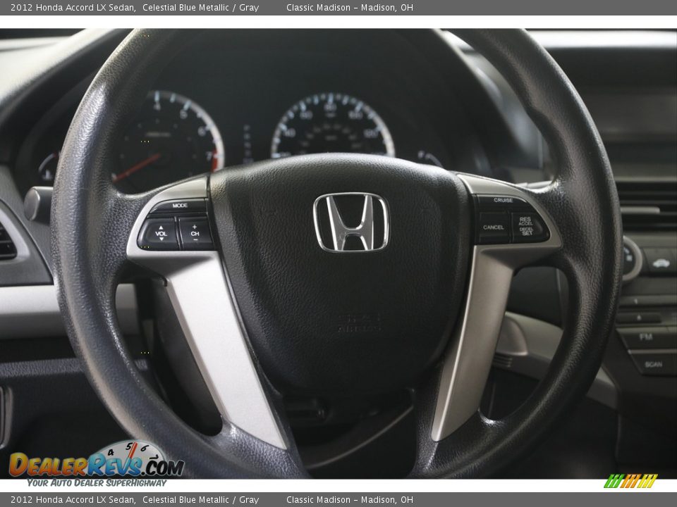2012 Honda Accord LX Sedan Celestial Blue Metallic / Gray Photo #7