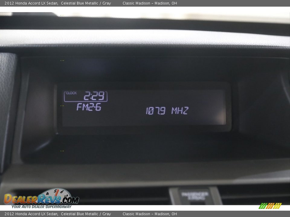 2012 Honda Accord LX Sedan Celestial Blue Metallic / Gray Photo #10