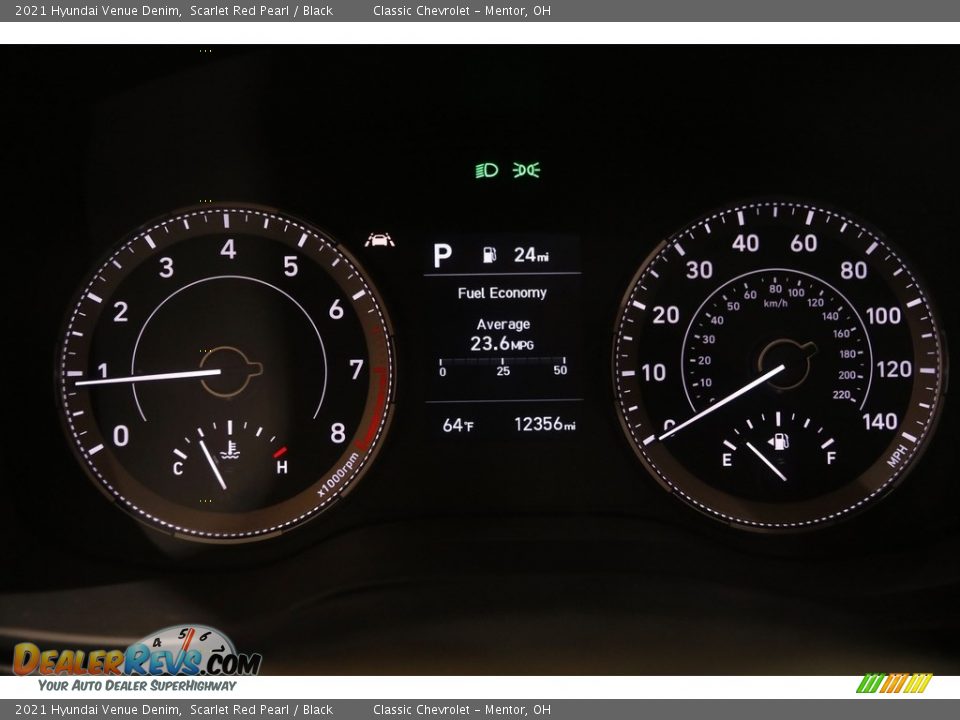 2021 Hyundai Venue Denim Gauges Photo #8