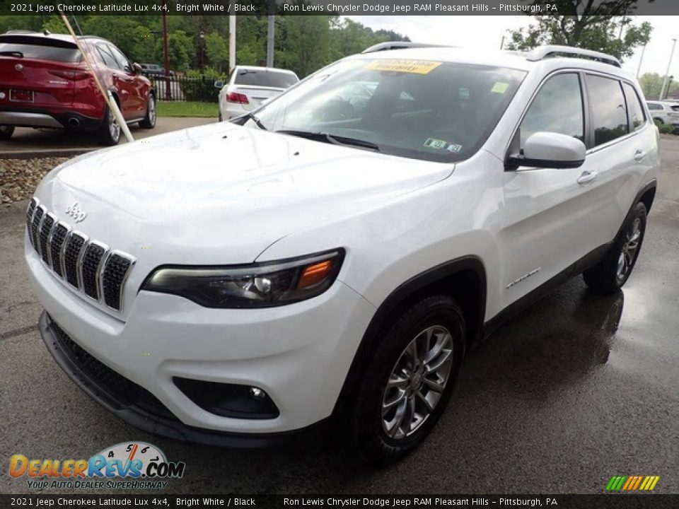 2021 Jeep Cherokee Latitude Lux 4x4 Bright White / Black Photo #4