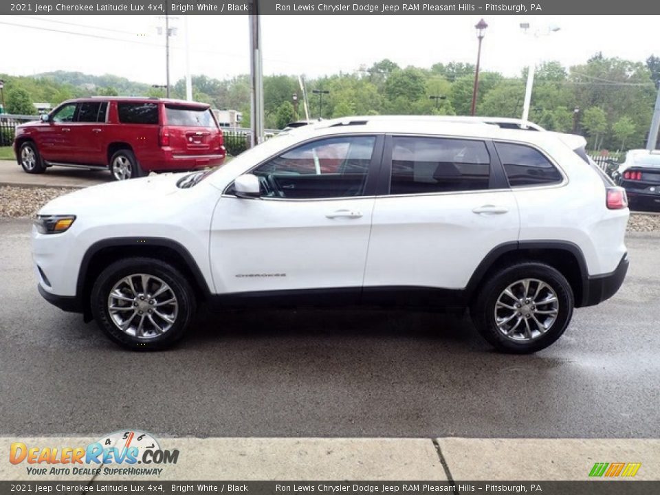 2021 Jeep Cherokee Latitude Lux 4x4 Bright White / Black Photo #5