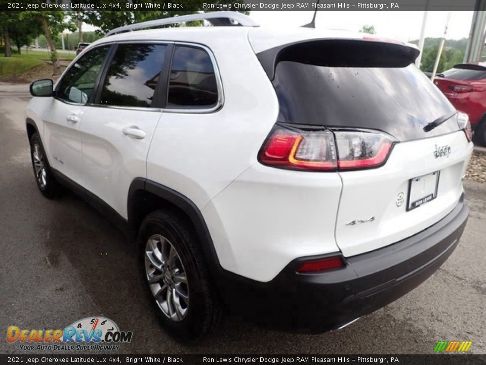 2021 Jeep Cherokee Latitude Lux 4x4 Bright White / Black Photo #6