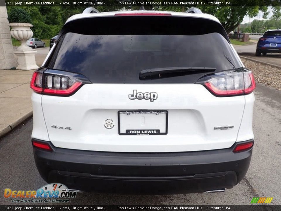 2021 Jeep Cherokee Latitude Lux 4x4 Bright White / Black Photo #7