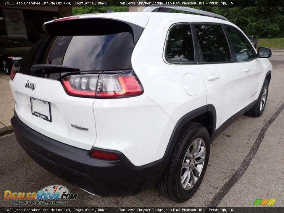 2021 Jeep Cherokee Latitude Lux 4x4 Bright White / Black Photo #8