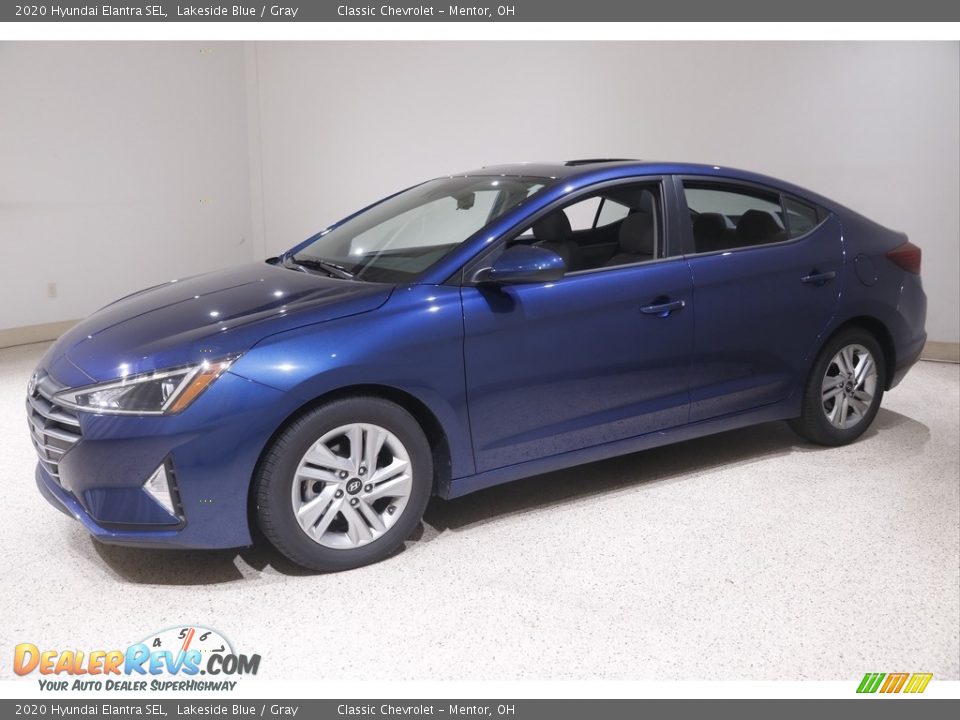 2020 Hyundai Elantra SEL Lakeside Blue / Gray Photo #3