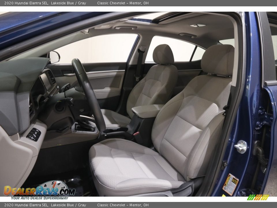 2020 Hyundai Elantra SEL Lakeside Blue / Gray Photo #5