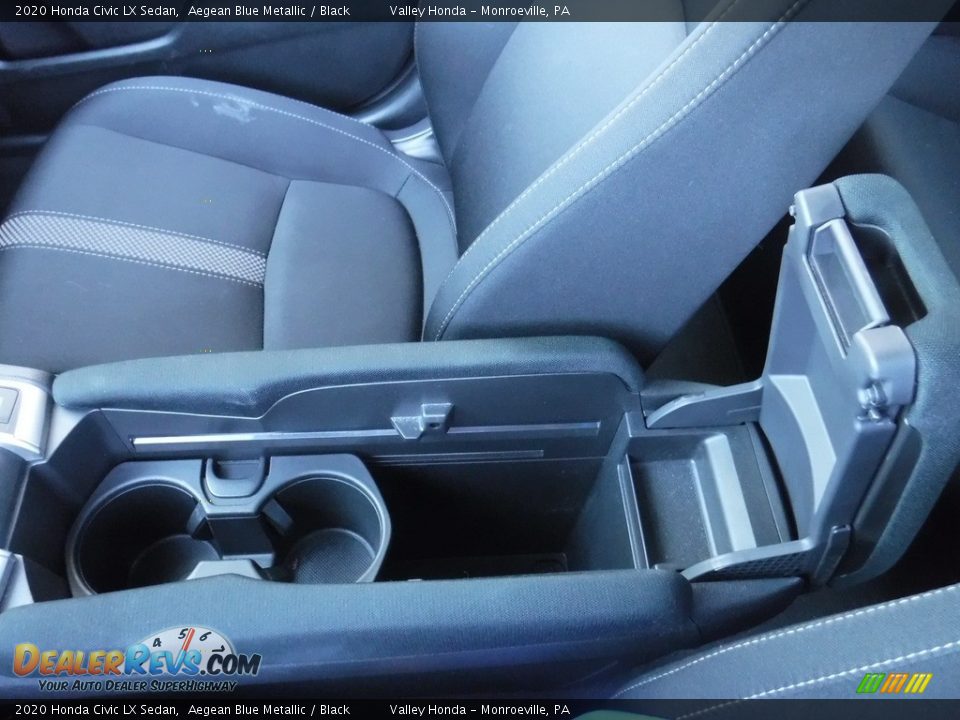2020 Honda Civic LX Sedan Aegean Blue Metallic / Black Photo #17
