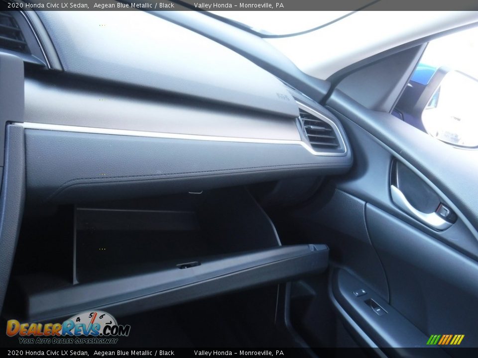2020 Honda Civic LX Sedan Aegean Blue Metallic / Black Photo #22