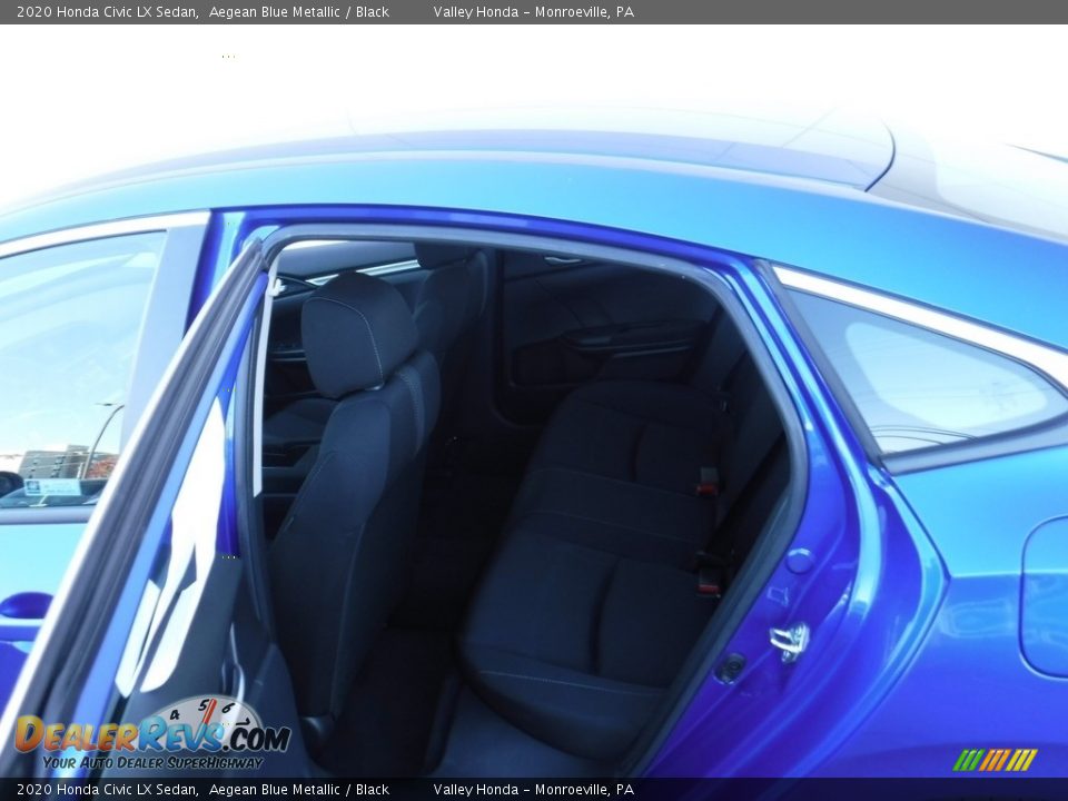 2020 Honda Civic LX Sedan Aegean Blue Metallic / Black Photo #23