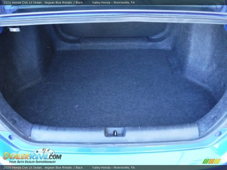 2020 Honda Civic LX Sedan Aegean Blue Metallic / Black Photo #24