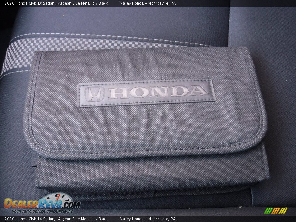 2020 Honda Civic LX Sedan Aegean Blue Metallic / Black Photo #26