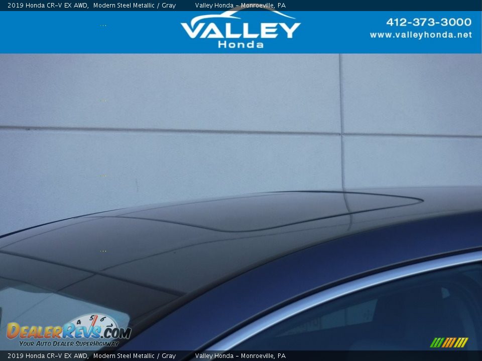 2019 Honda CR-V EX AWD Modern Steel Metallic / Gray Photo #3