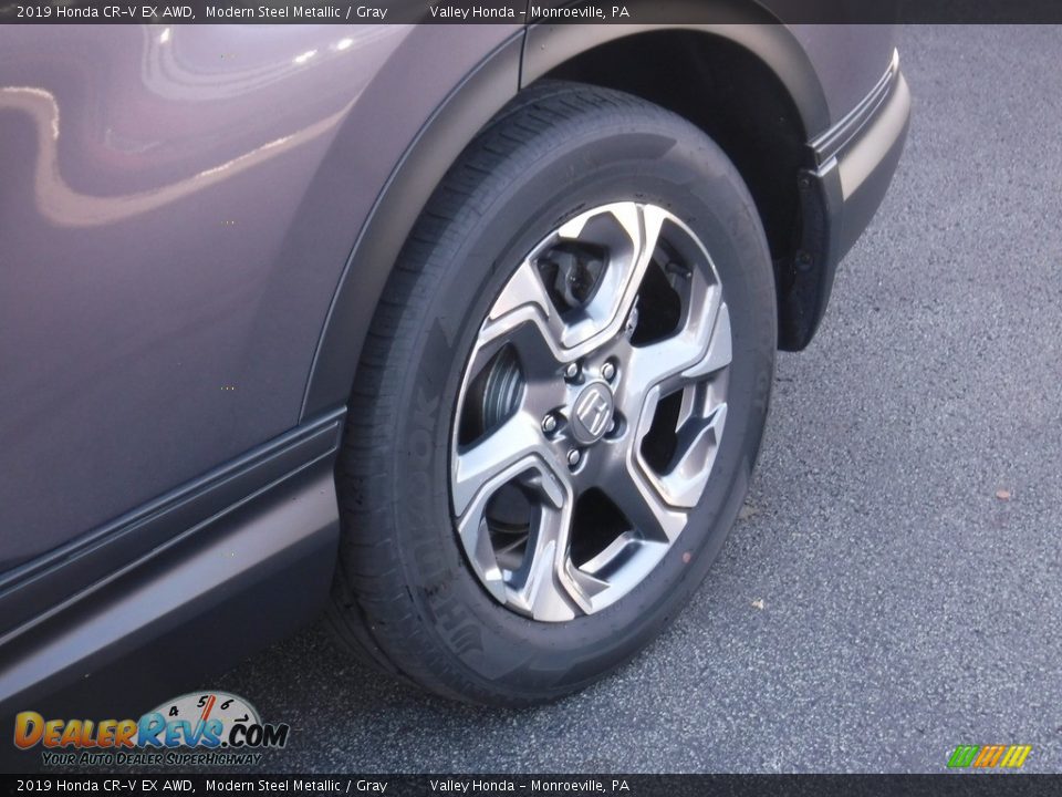 2019 Honda CR-V EX AWD Modern Steel Metallic / Gray Photo #4