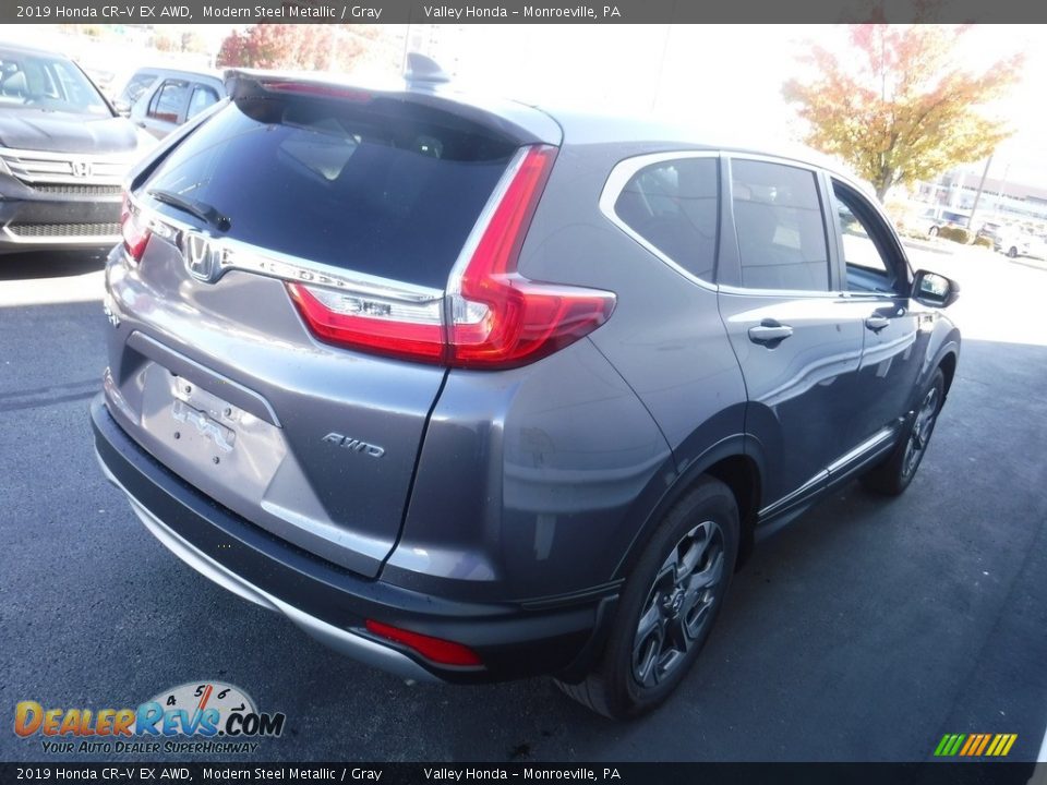 2019 Honda CR-V EX AWD Modern Steel Metallic / Gray Photo #8