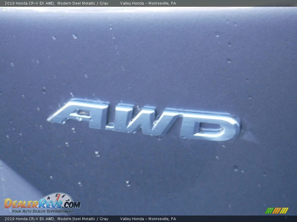 2019 Honda CR-V EX AWD Modern Steel Metallic / Gray Photo #9