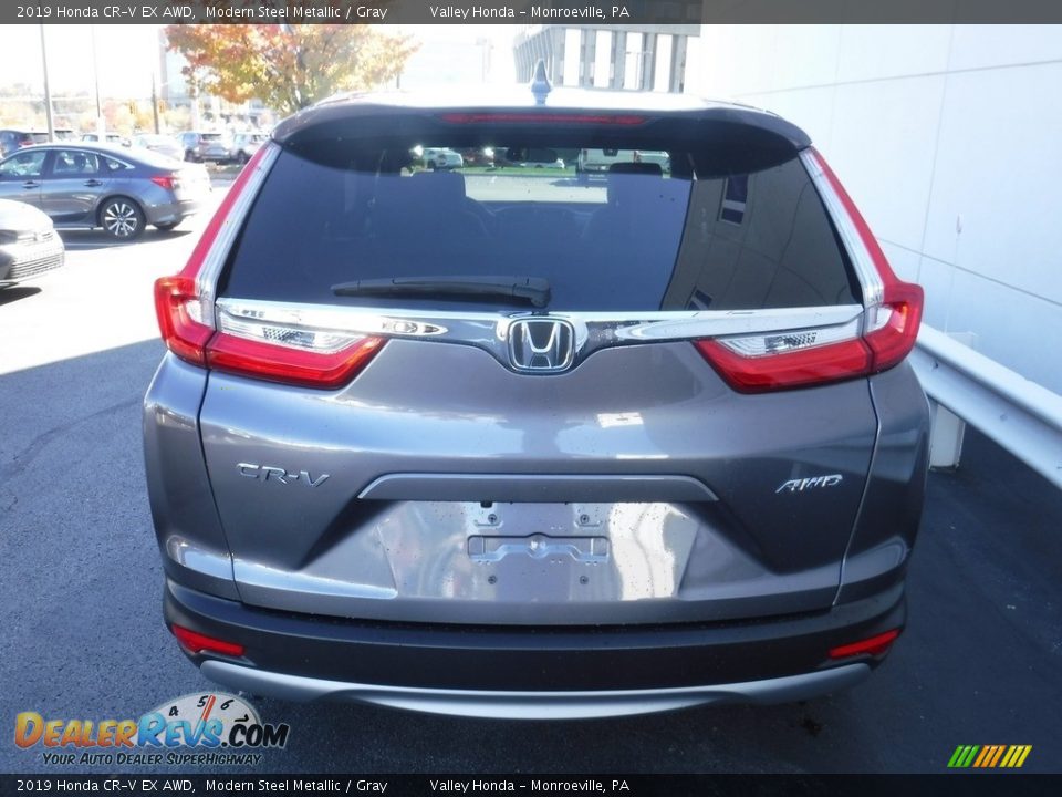2019 Honda CR-V EX AWD Modern Steel Metallic / Gray Photo #10