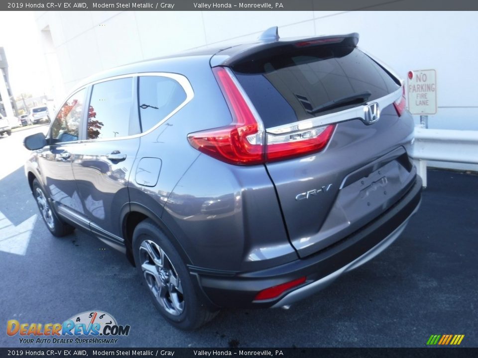 2019 Honda CR-V EX AWD Modern Steel Metallic / Gray Photo #11