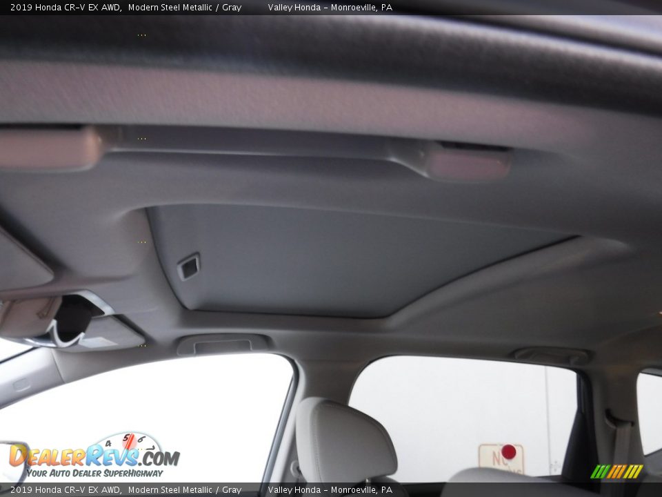 2019 Honda CR-V EX AWD Modern Steel Metallic / Gray Photo #12