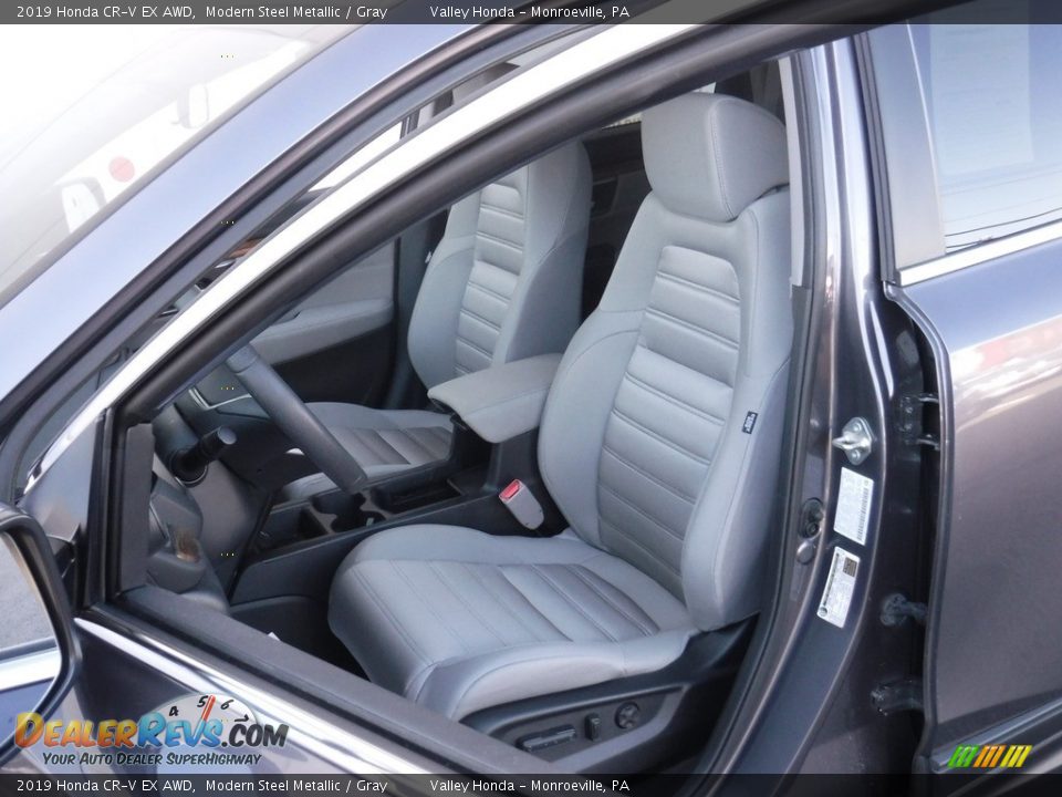 2019 Honda CR-V EX AWD Modern Steel Metallic / Gray Photo #16