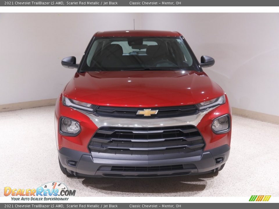 2021 Chevrolet Trailblazer LS AWD Scarlet Red Metallic / Jet Black Photo #2