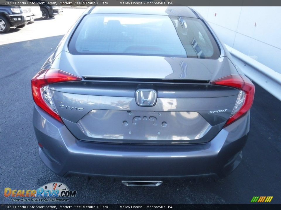 2020 Honda Civic Sport Sedan Modern Steel Metallic / Black Photo #7