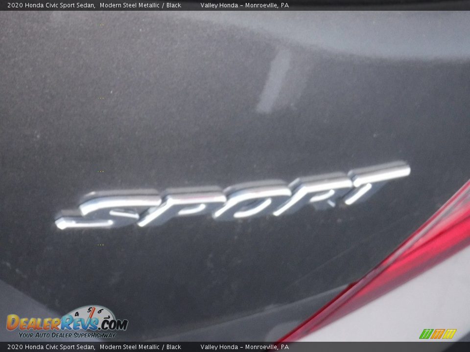 2020 Honda Civic Sport Sedan Modern Steel Metallic / Black Photo #8