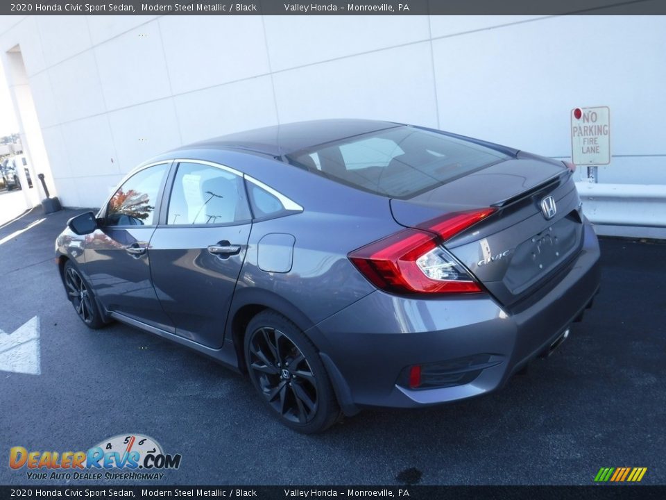 2020 Honda Civic Sport Sedan Modern Steel Metallic / Black Photo #9