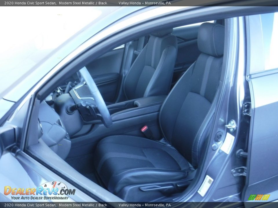 2020 Honda Civic Sport Sedan Modern Steel Metallic / Black Photo #13