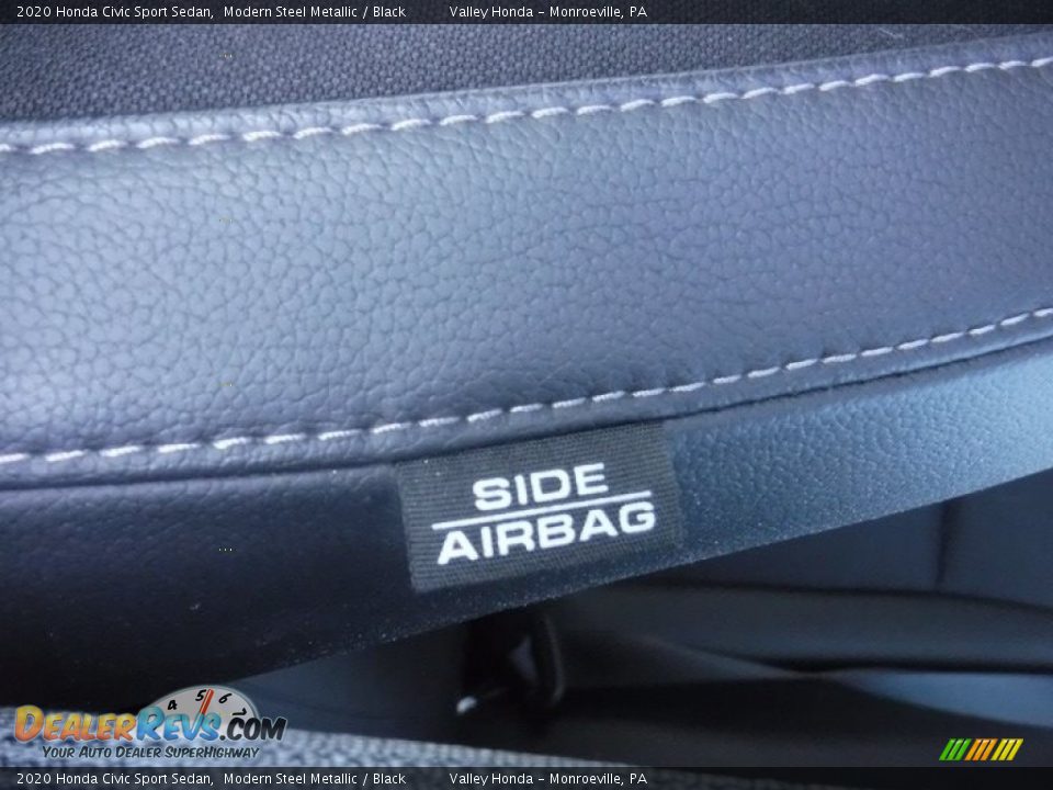 2020 Honda Civic Sport Sedan Modern Steel Metallic / Black Photo #14