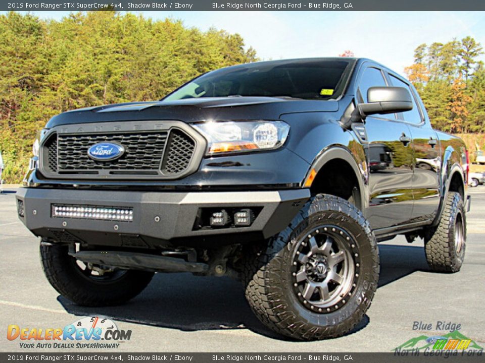 2019 Ford Ranger STX SuperCrew 4x4 Shadow Black / Ebony Photo #1