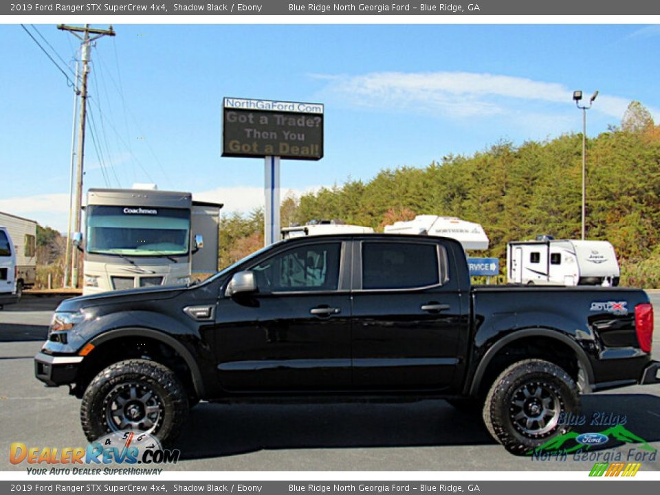 2019 Ford Ranger STX SuperCrew 4x4 Shadow Black / Ebony Photo #2