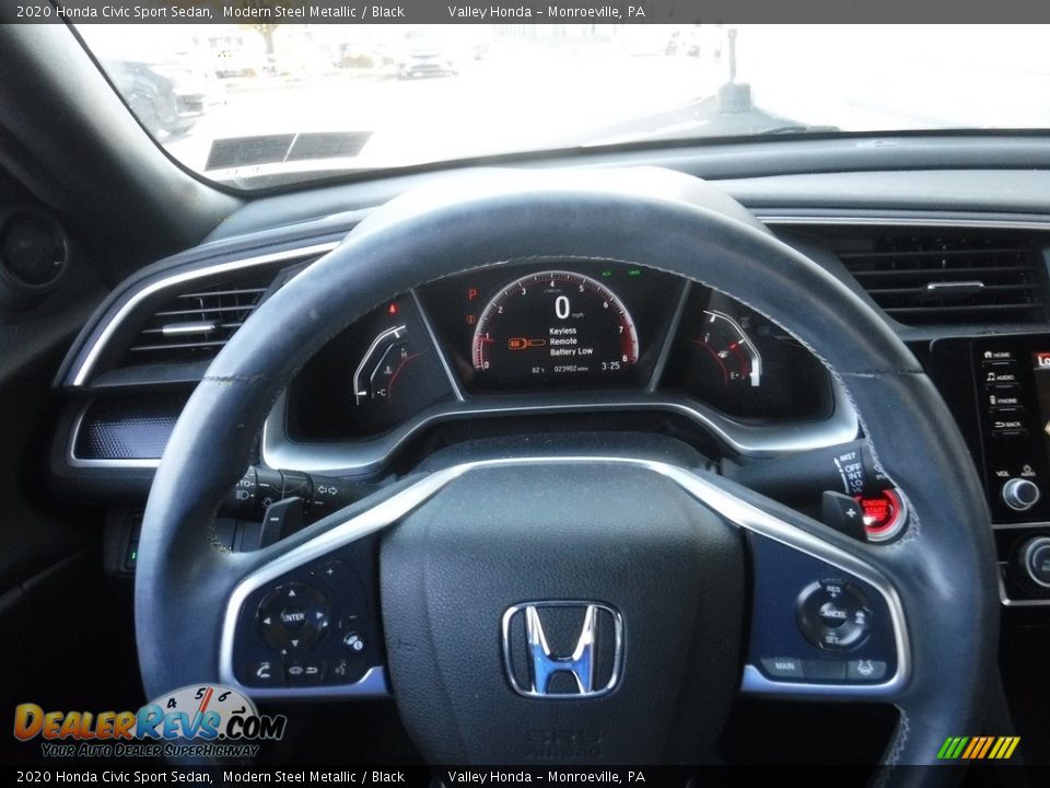 2020 Honda Civic Sport Sedan Modern Steel Metallic / Black Photo #20