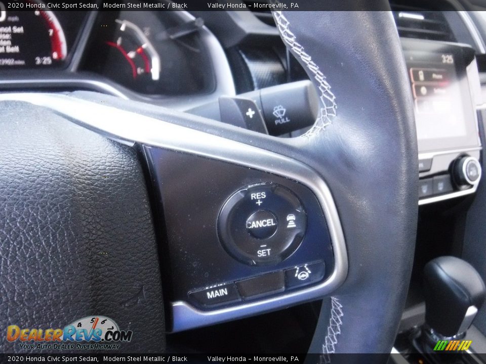 2020 Honda Civic Sport Sedan Modern Steel Metallic / Black Photo #22