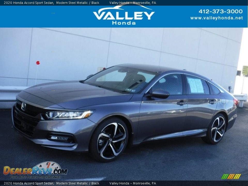 2020 Honda Accord Sport Sedan Modern Steel Metallic / Black Photo #1