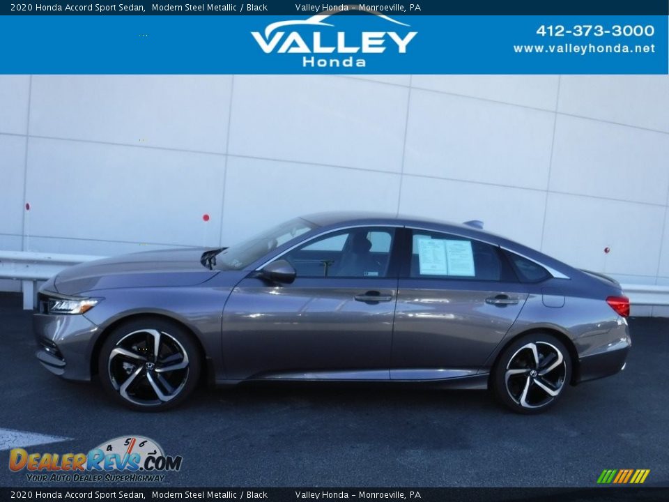 2020 Honda Accord Sport Sedan Modern Steel Metallic / Black Photo #2