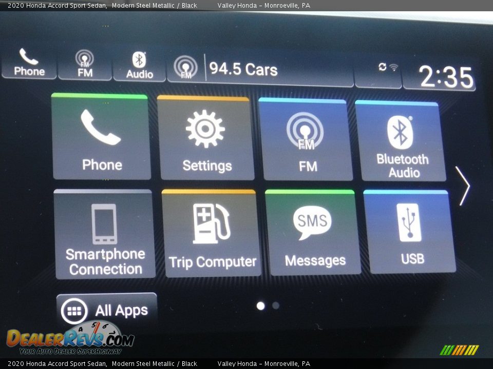 2020 Honda Accord Sport Sedan Modern Steel Metallic / Black Photo #18