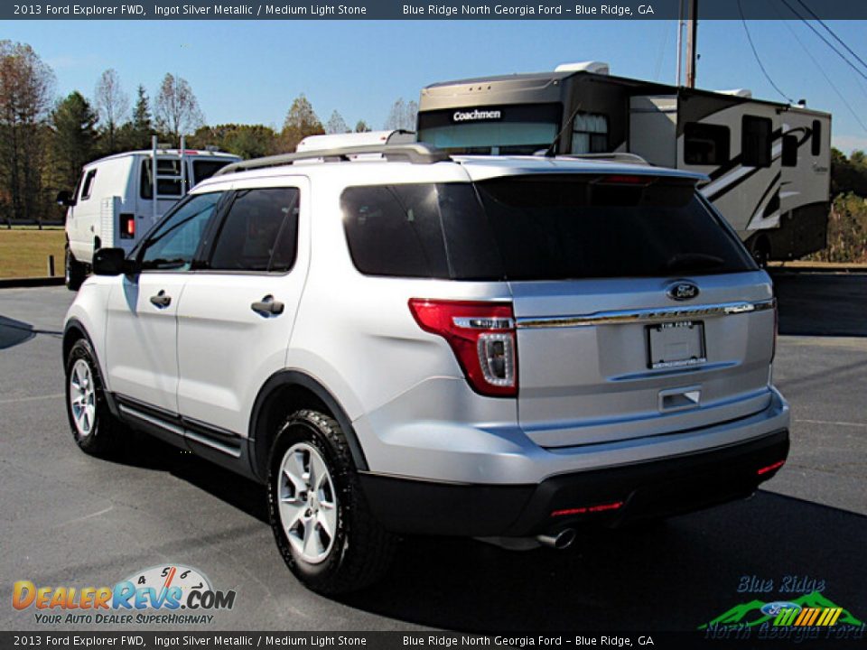 2013 Ford Explorer FWD Ingot Silver Metallic / Medium Light Stone Photo #3