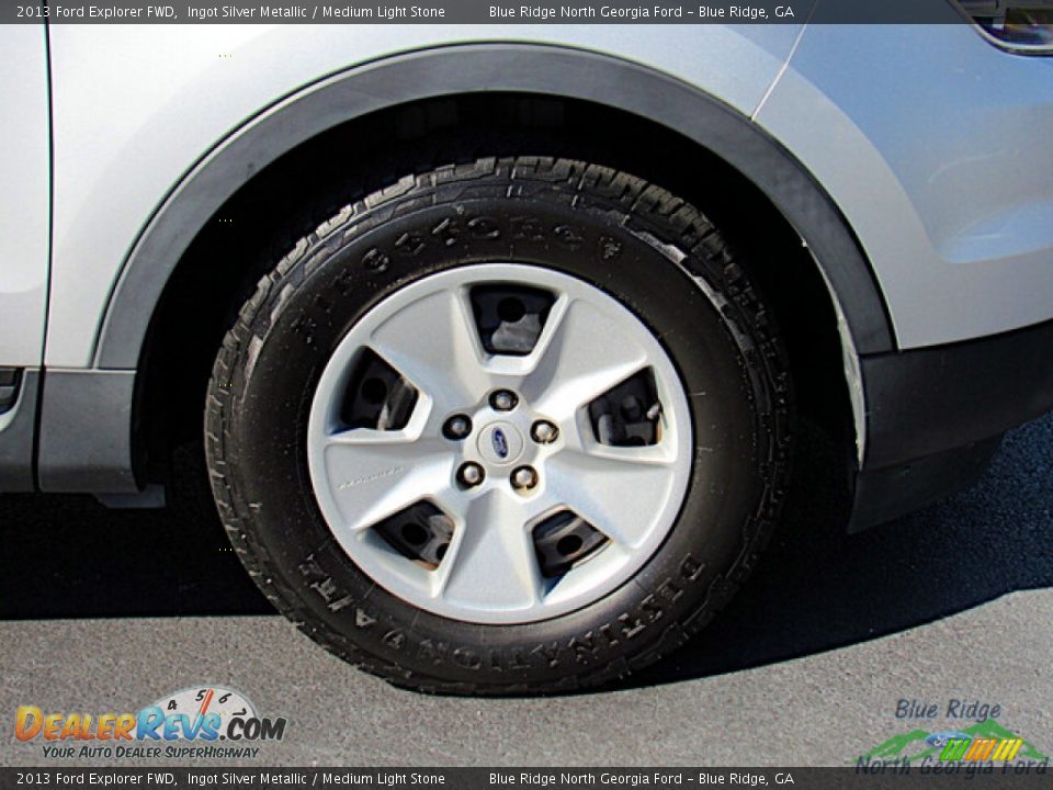 2013 Ford Explorer FWD Ingot Silver Metallic / Medium Light Stone Photo #9