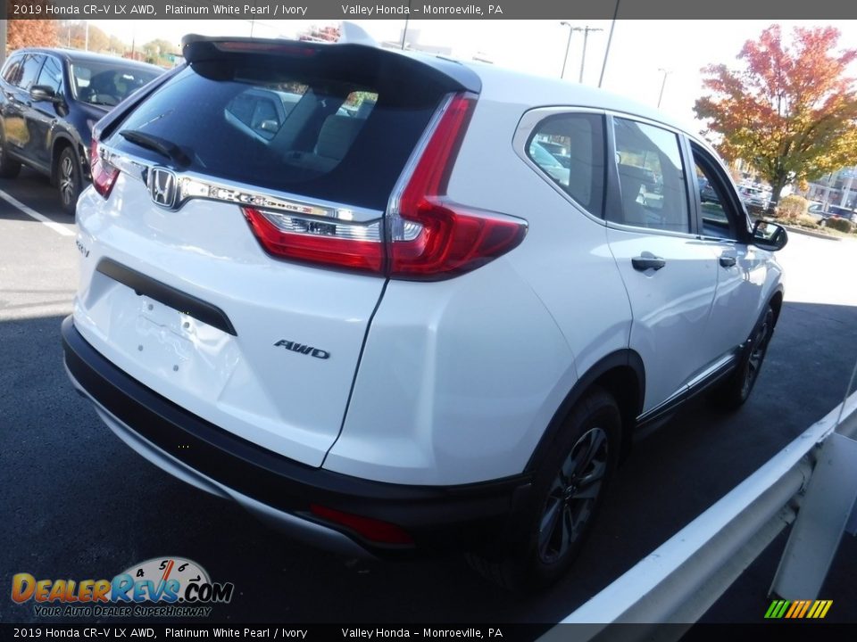 2019 Honda CR-V LX AWD Platinum White Pearl / Ivory Photo #6