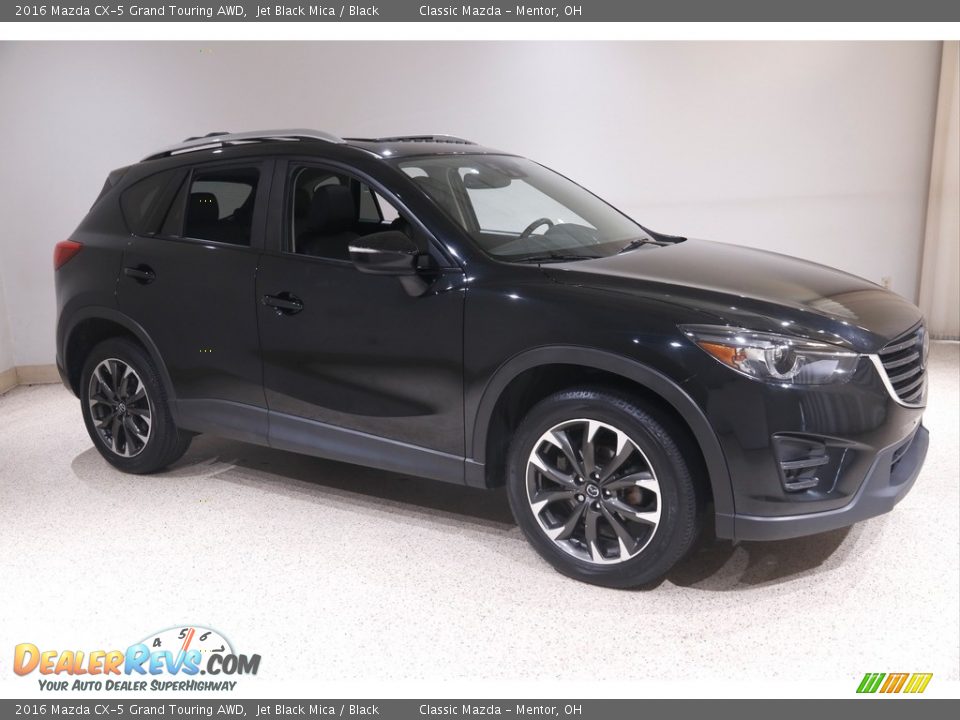 2016 Mazda CX-5 Grand Touring AWD Jet Black Mica / Black Photo #1