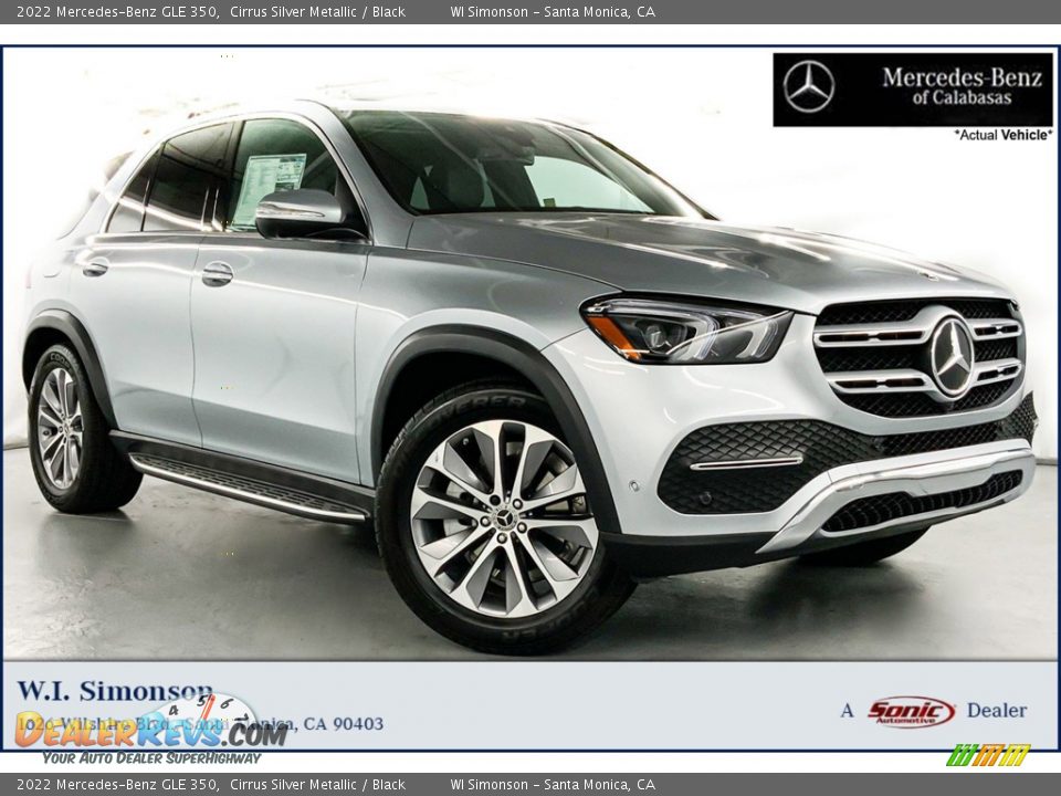 2022 Mercedes-Benz GLE 350 Cirrus Silver Metallic / Black Photo #1