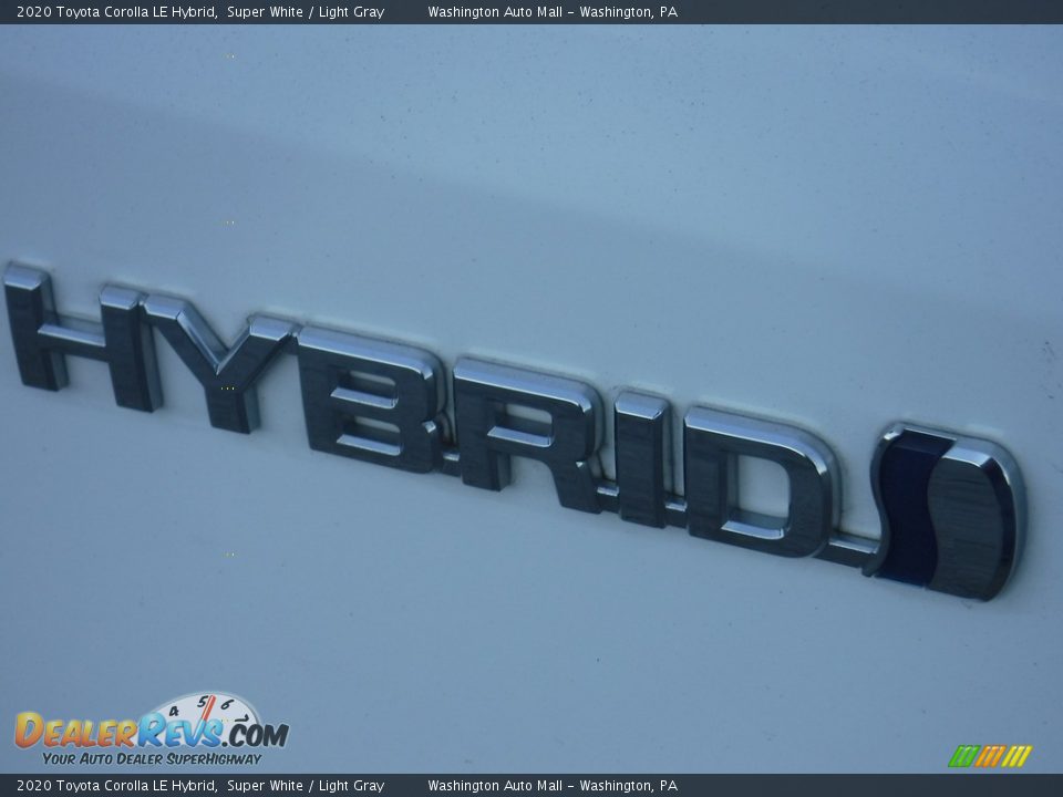 2020 Toyota Corolla LE Hybrid Super White / Light Gray Photo #3