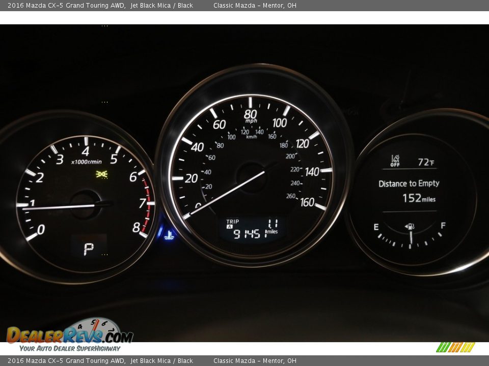 2016 Mazda CX-5 Grand Touring AWD Jet Black Mica / Black Photo #8