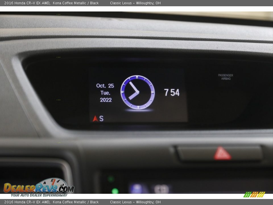 2016 Honda CR-V EX AWD Kona Coffee Metallic / Black Photo #10