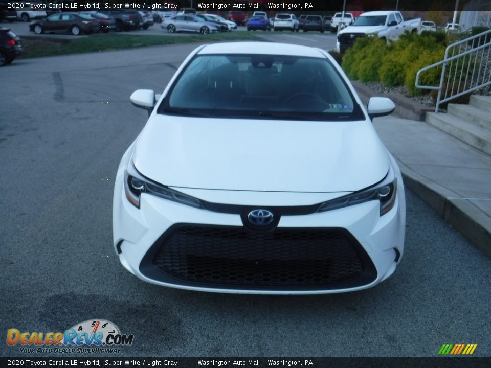 2020 Toyota Corolla LE Hybrid Super White / Light Gray Photo #11