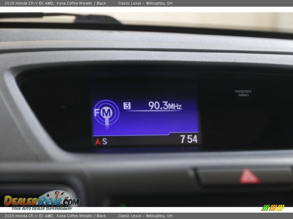 2016 Honda CR-V EX AWD Kona Coffee Metallic / Black Photo #11