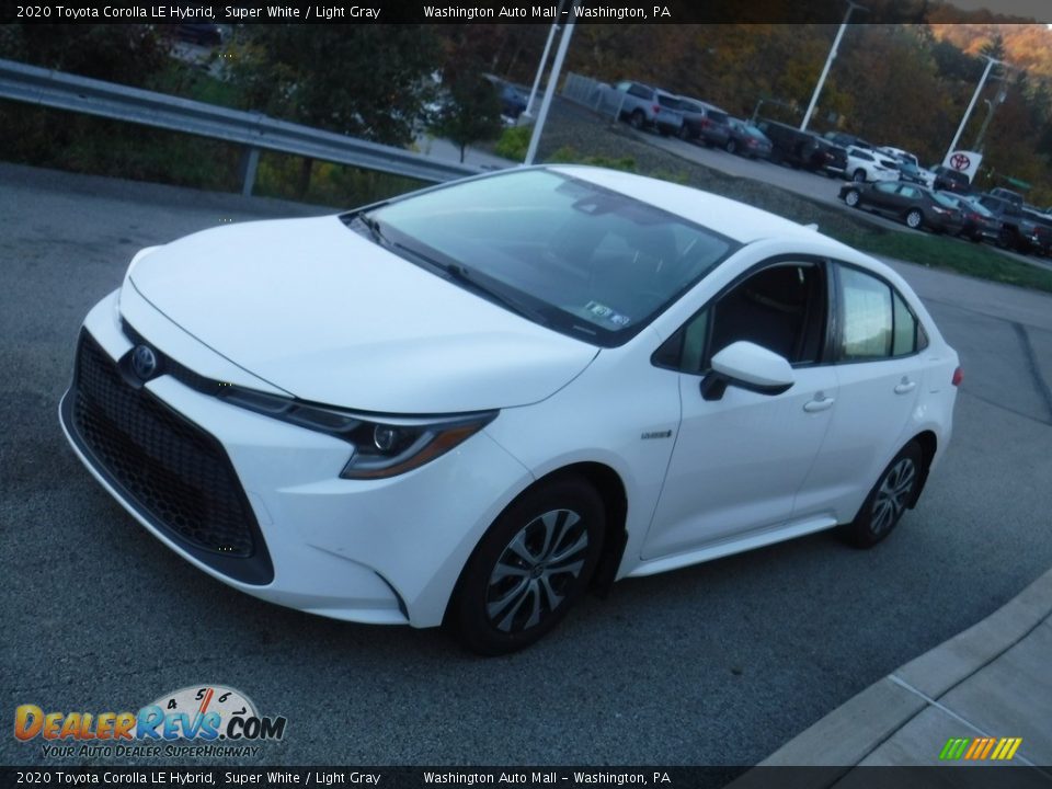 2020 Toyota Corolla LE Hybrid Super White / Light Gray Photo #12