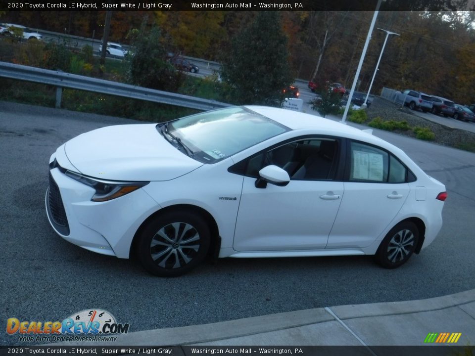 2020 Toyota Corolla LE Hybrid Super White / Light Gray Photo #13